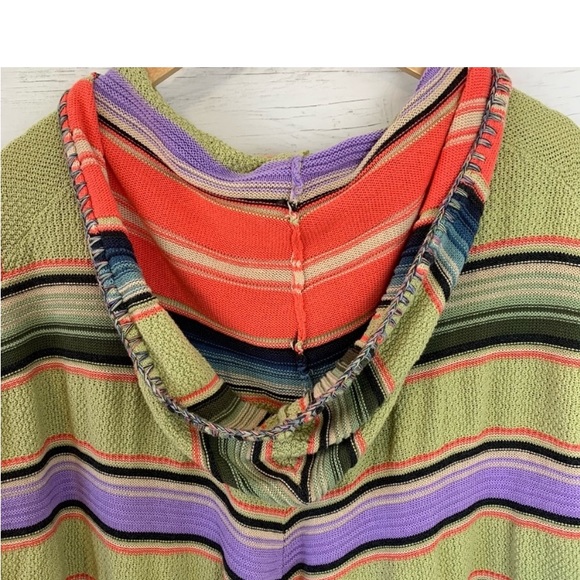 Anthropologie Moth Calexico Hooded Striped Poncho - Picture 4 of 9